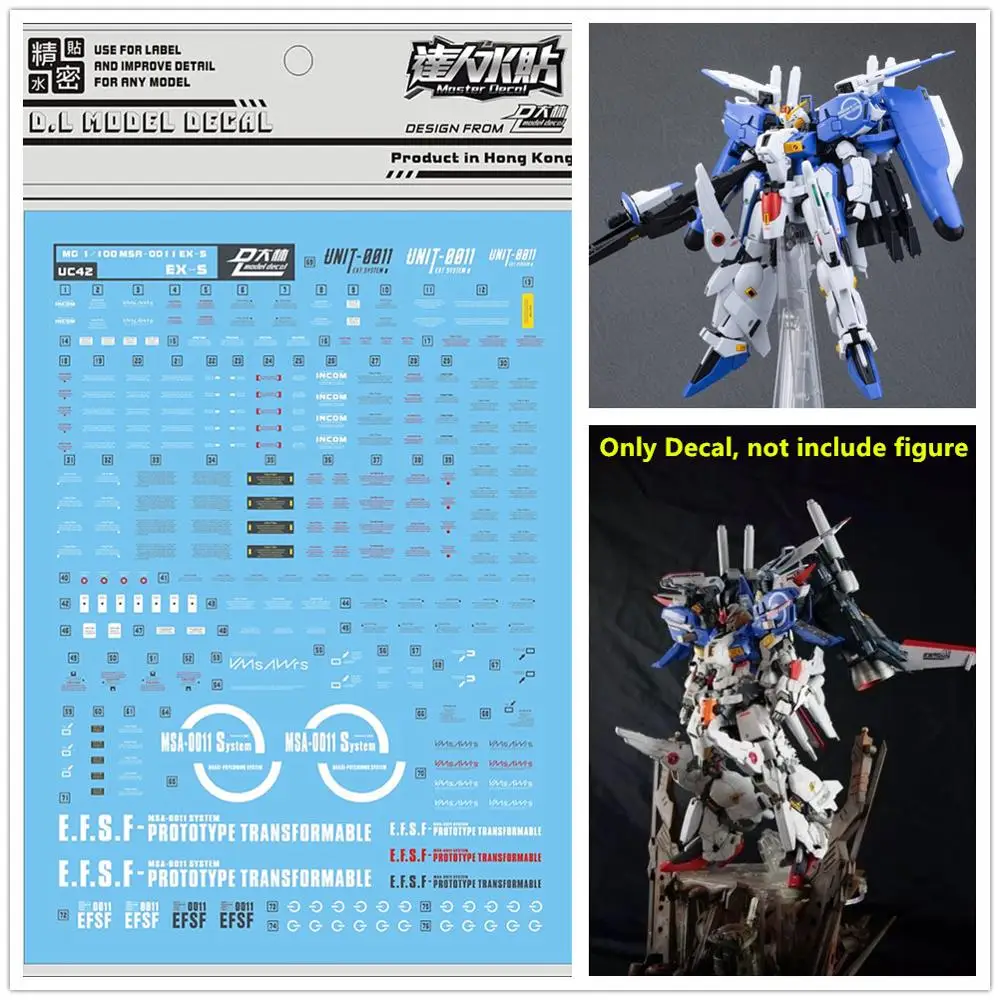 D L aukštos kokybės Lipdukas vandens pasta, Bandai MG 1/100 EX-S EXS MSA-0011 Strike S Gundam UC42 DL168