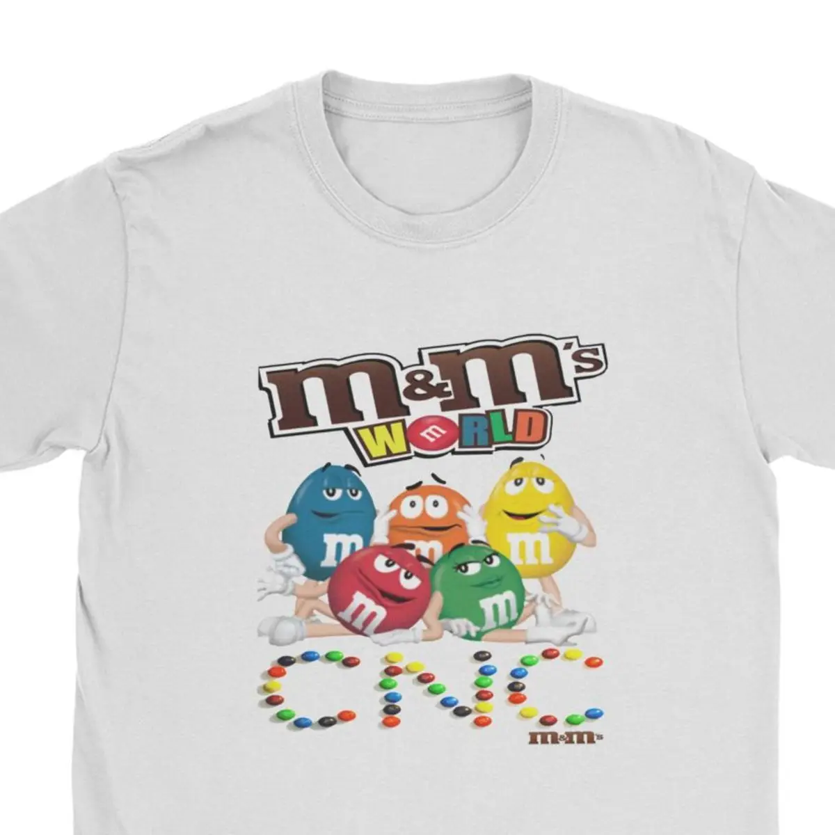 M&M ' s Šokoladiniai Saldainiai Charakterio Vyrai Marškinėlius Derliaus Tees Apvalios Apykaklės Tee Marškinėliai Medvilnės Vasaros Drabužių