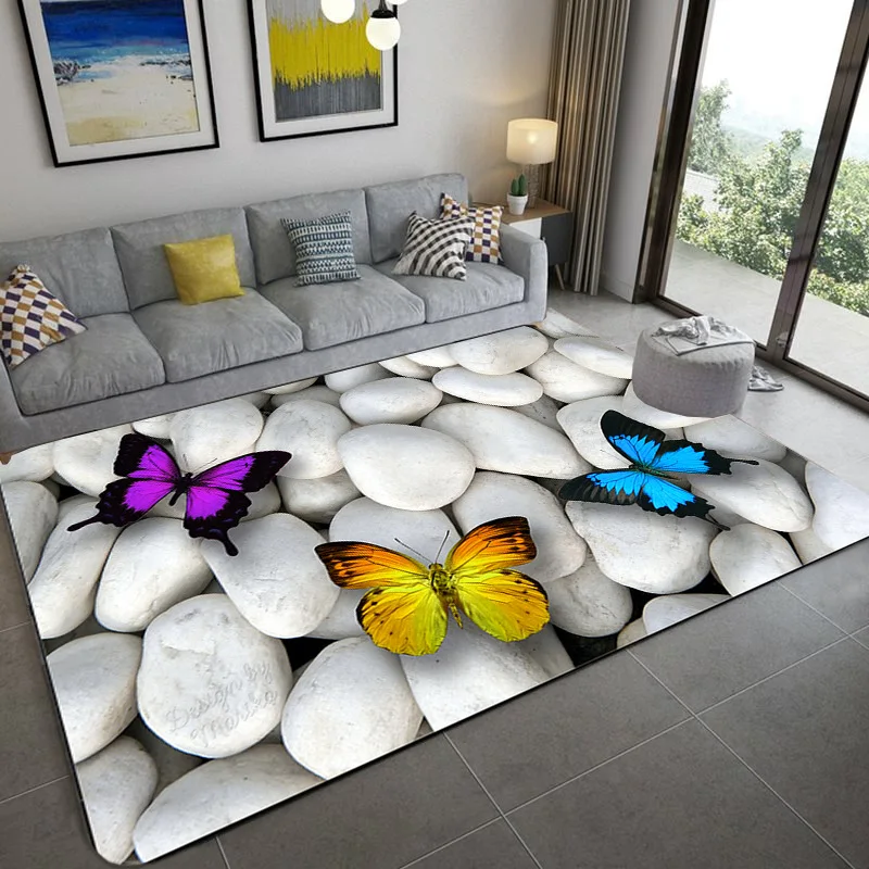 3D povandeninio pasaulio modelis kambarį kavos stalo apdailos neslidus didelės kiliminė danga miegamajame tatamio kilimėlis vaikų kambaryje kiliminė danga