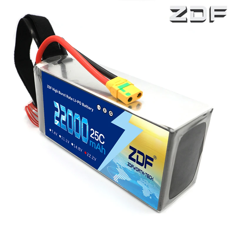 ZDF 22000mAh 25C Lipo Baterijas 6S 22.2 V RC Baterija S800 S900 S1000 UAV Quad Helicpter Drone