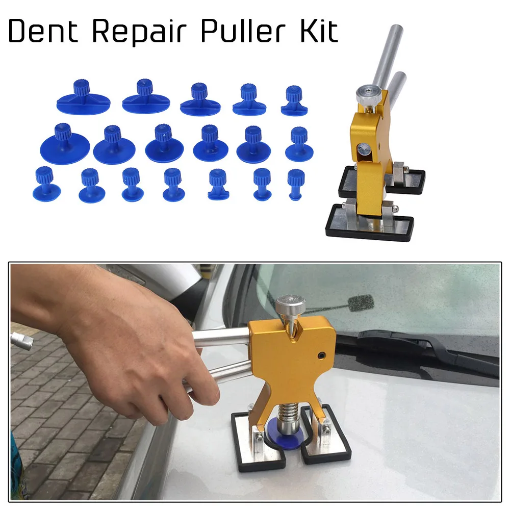 Automobilių Kėbulo Paintless Dent Repair Tools Dent Removal Dent Kamščiatraukis + 18 Skirtukai Dent Keltuvai Rankinių Įrankių Rinkinys Įrankių rinkinys Klijų Pistoletas