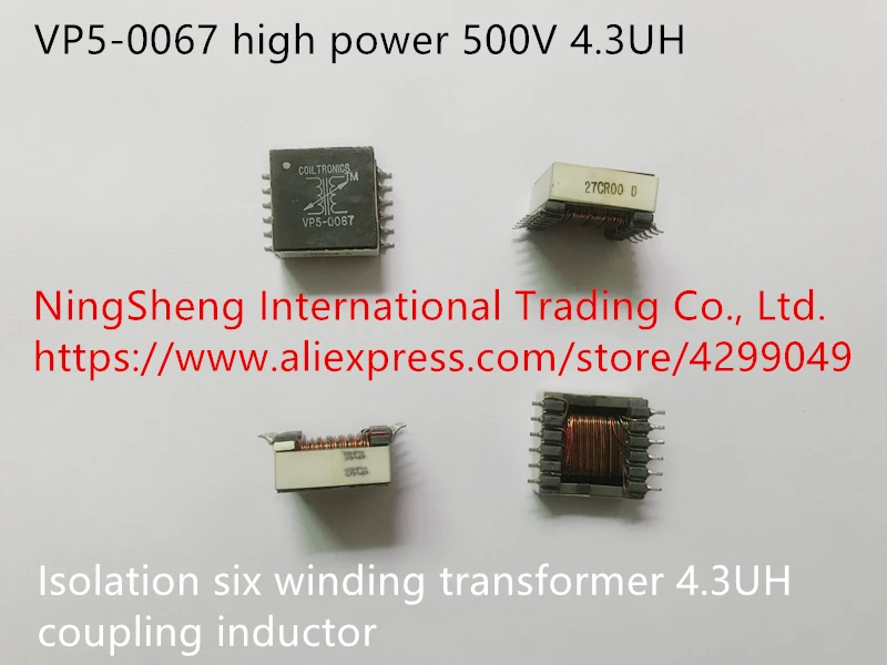 Originalus naujas VP5-0067 importo didelės galios 500V atskirai šešių vynioti transformatoriaus 4.3 UH prikabinti induktyvumo