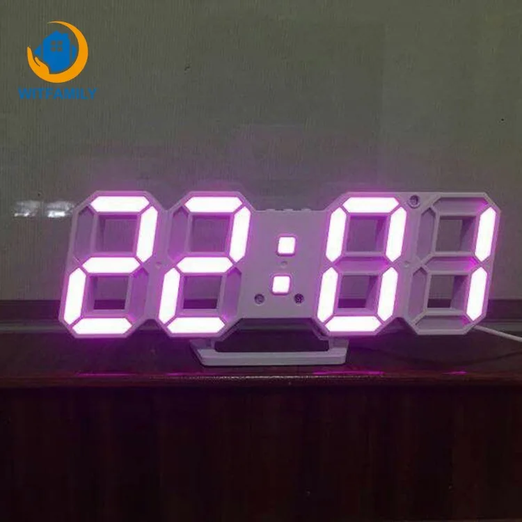 Mažas Naktiniai Žadintuvas 3DLED Skaitmeninis Laikrodis Sprogimo Modelių Elektroninių Sieninis Laikrodis Sieninis Stereo Sieninis Laikrodis Stalinis Laikrodis