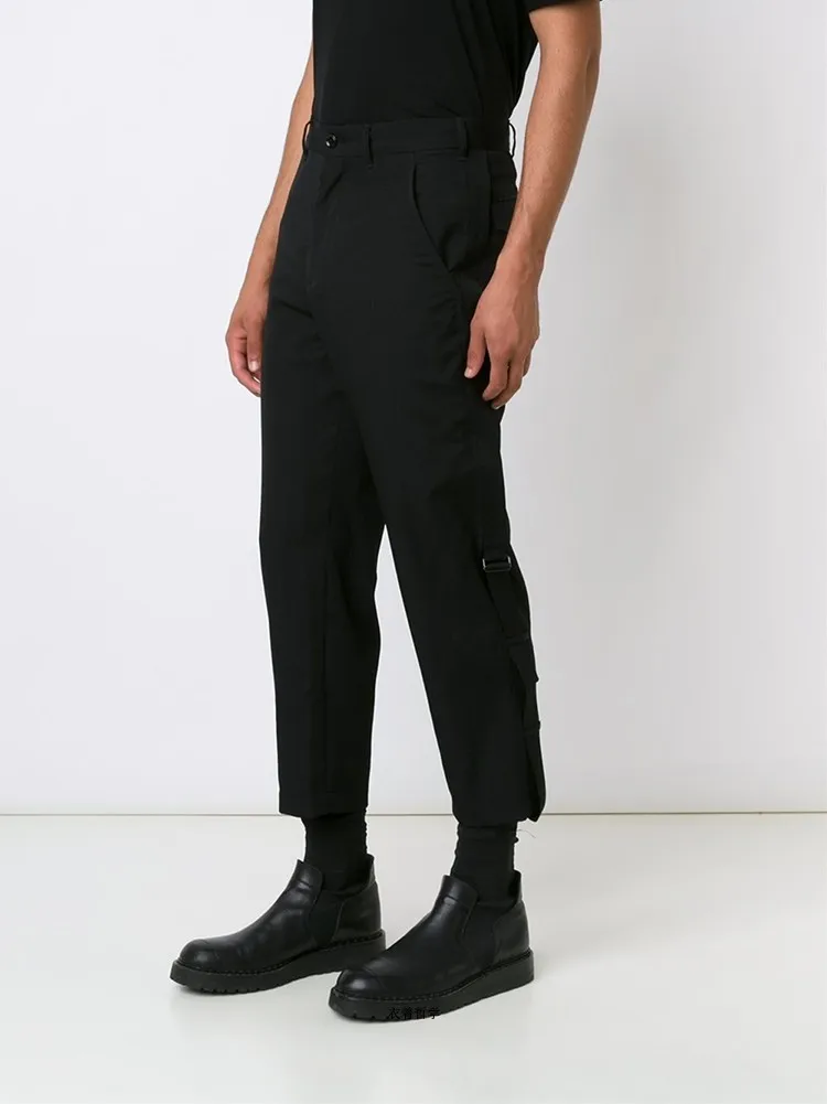 Vyriški drabužiai GD Plaukų Stilistas mados Podiumo gatvės Asmenybės dizaino laisvalaikio kelnės kelnės plius dydis kostiumai