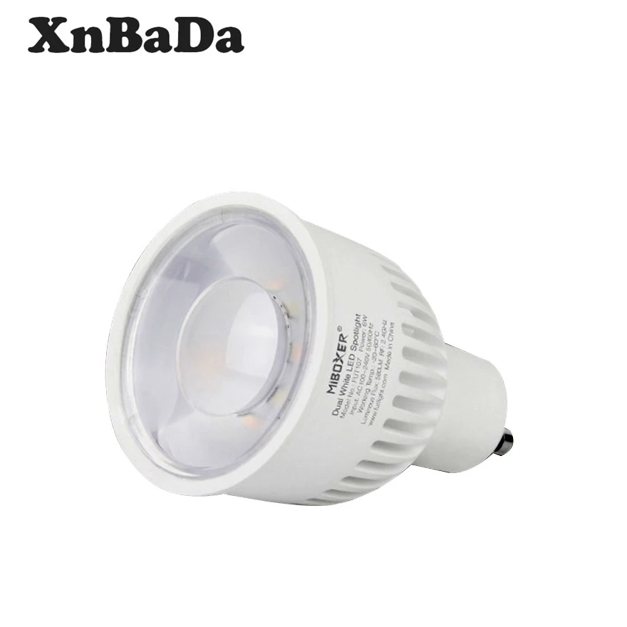 Milight FUT107 GU10 6W Dviguba Balta BMT LED Lemputės, Prožektoriai, šviesos srautą galima reguliuoti Lempos, Miegamojo Kambarį