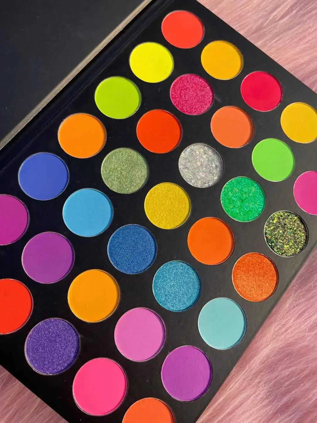 35 Spalvų Sintezė Makiažas, Šešėliai Pallete žymėjimo įrankis Mirguliavimas Neon Logotipą sudaro Pigmentas Paletės Eyeshadow Kosmetika