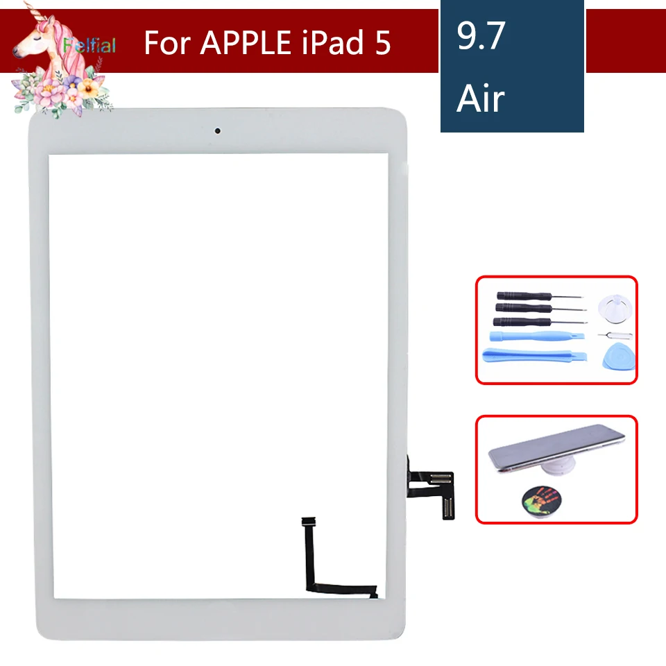 Naujas iPad 1 Oro iPad 5 Jutiklinis Ekranas skaitmeninis keitiklis Su 