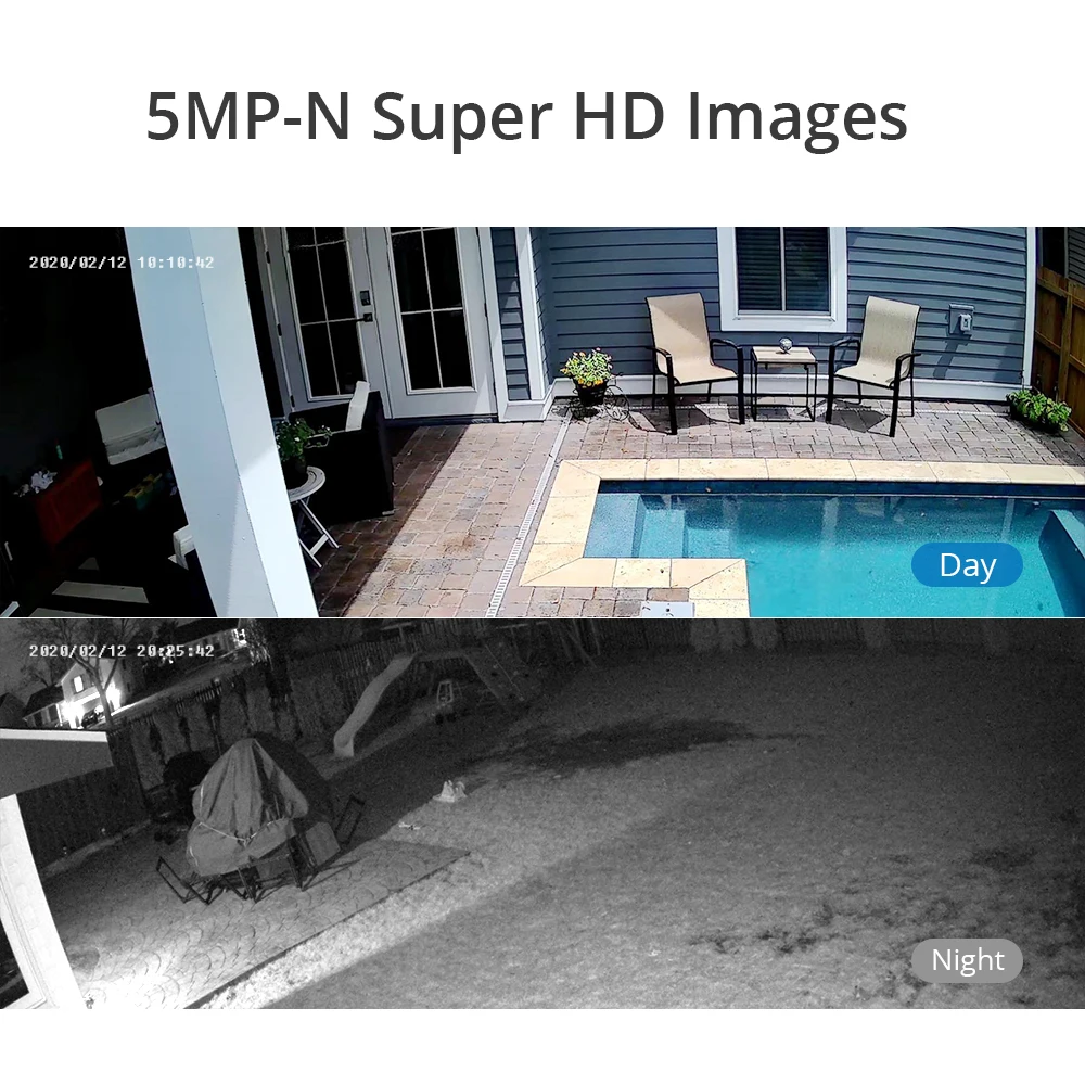 SANNCE 8CH 5MP-N HD DVR Namų Saugumo kamerų Sistema 8pcs 5MP Infraraudonųjų spindulių Naktinio Matymo IP66 Lauko AI Kameros, VAIZDO Stebėjimo Komplektas
