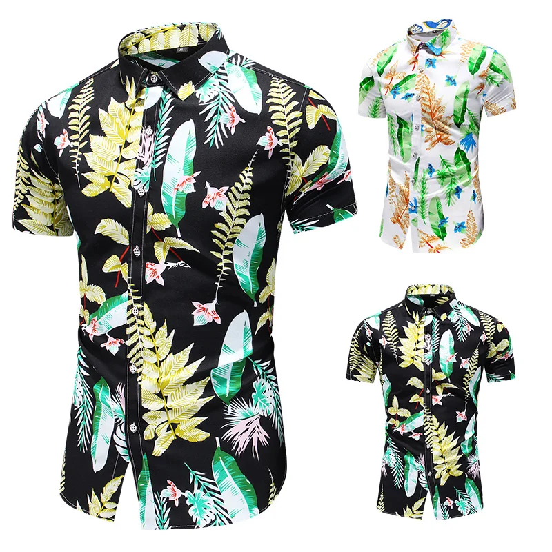 Mados Janpan Dizaino Havajai Paplūdimio Trumpas Rankovės Atsitiktinis Marškinėliai vyriški Spausdinti Palaidinė 2021 M. Vasaros Drabužių ir Negabaritinių 5XL 6XL