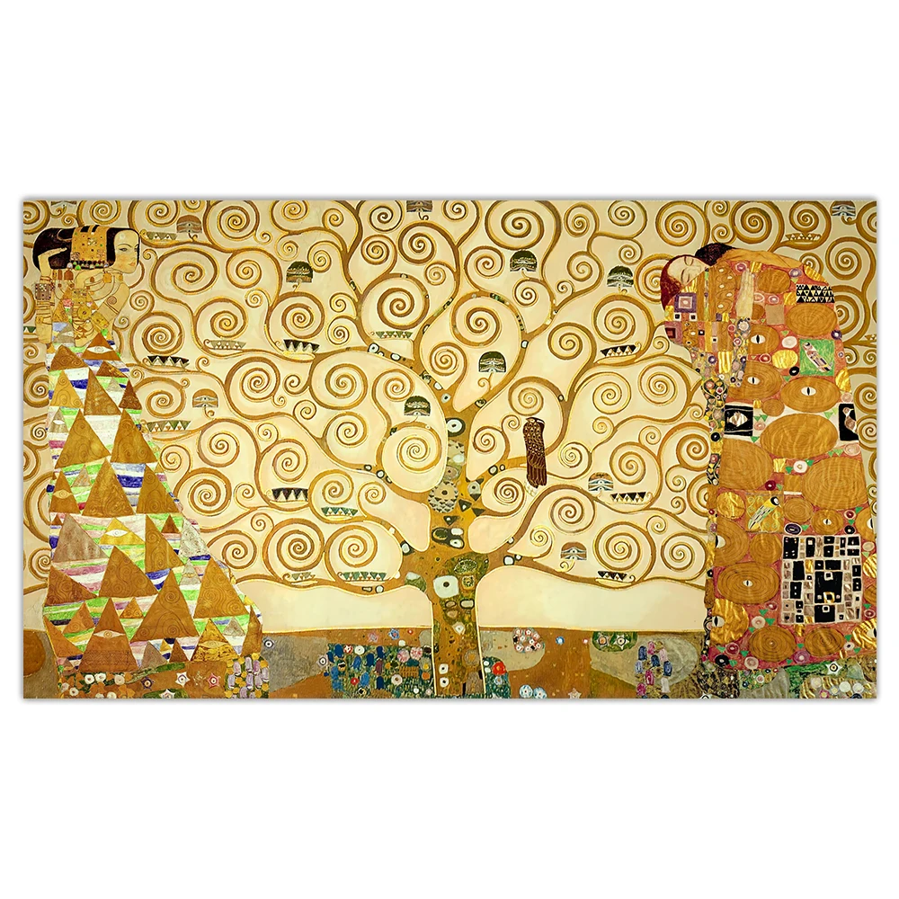 Citon Gustav Klimt《Gyvybės Medžio,1909》Drobė Meno Aliejaus Tapybai Žinomų Meno, Plakato Nuotrauką Sienų Dekoras Namų Interjero Apdaila