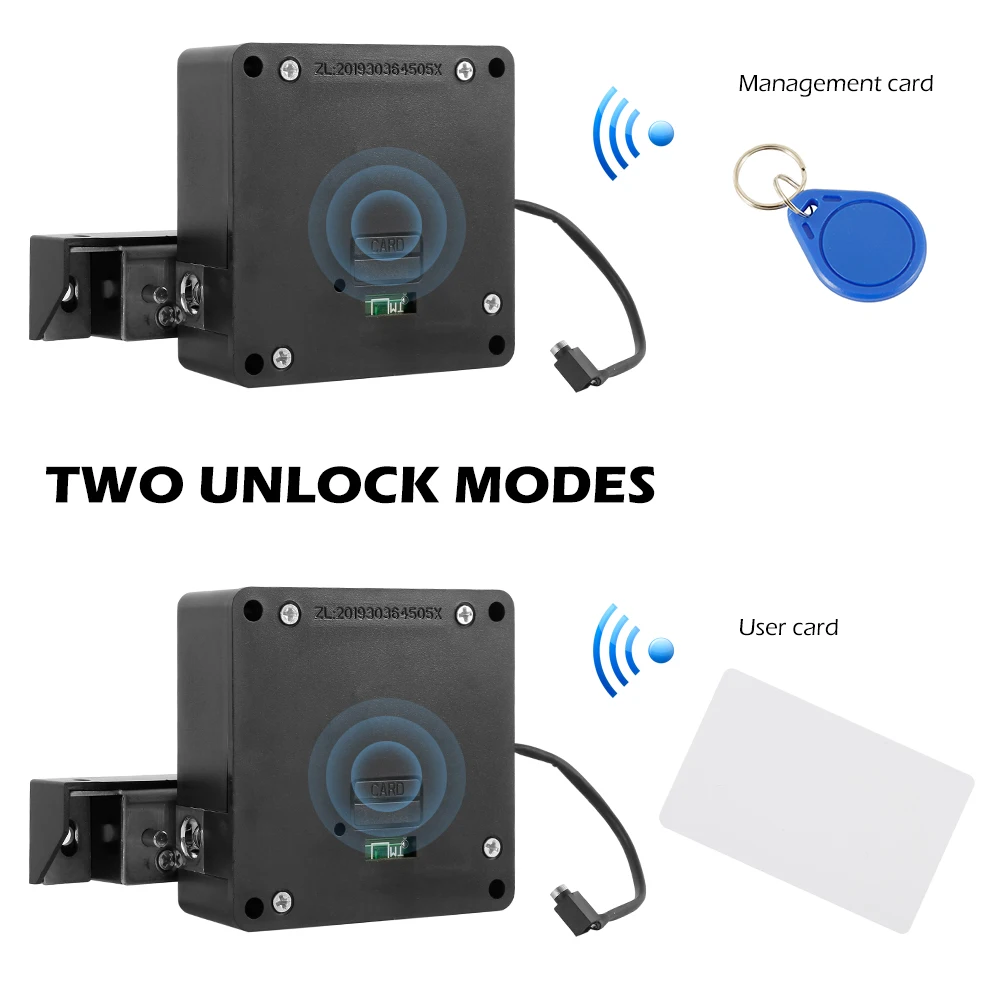 Atvira Skylė-nemokamai Stalčių Užraktas Eelectronic Smart Lock Lengva Įdiegti ABS+ cinko Lydinio Medžiagos RFID Kortelę, Nešiojamieji Ir Paprasta Laikyti