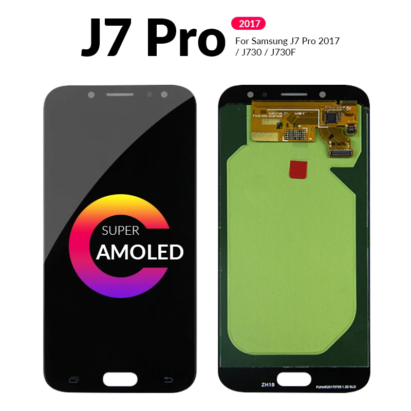 AMOLED J7 Pro 2017 LCD Ekranas Samsung J730 LCD Jutiklinis Ekranas skaitmeninis keitiklis Samsung Galaxy J730F LCD