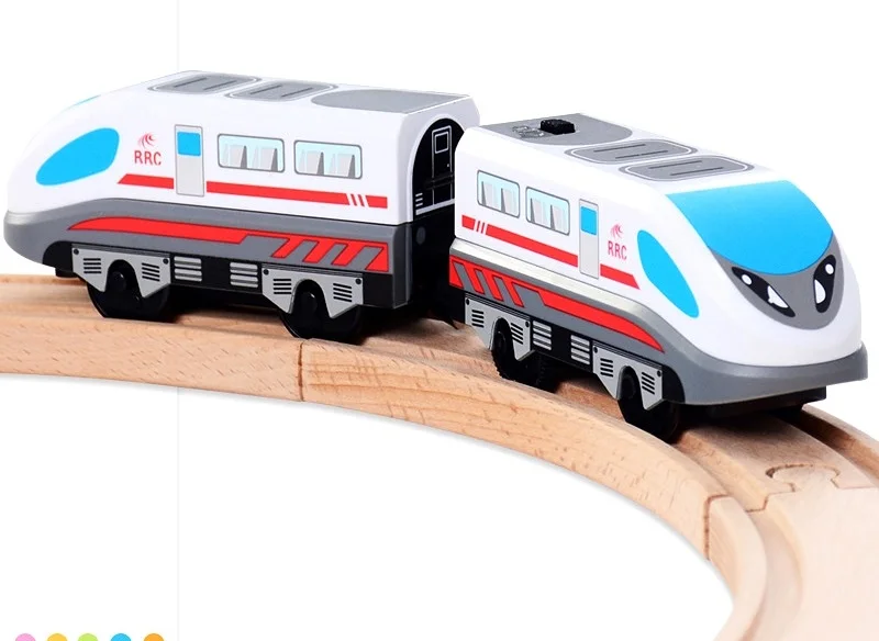 Magnetinio Elektrinio Traukinio Diecast Lizdas Žaislas Elektros Geležinkelio Medienos Žaislas Brio Dainos Vežimų Traukinio Vaikams Dovanų Elektrinio Traukinio Žaislai