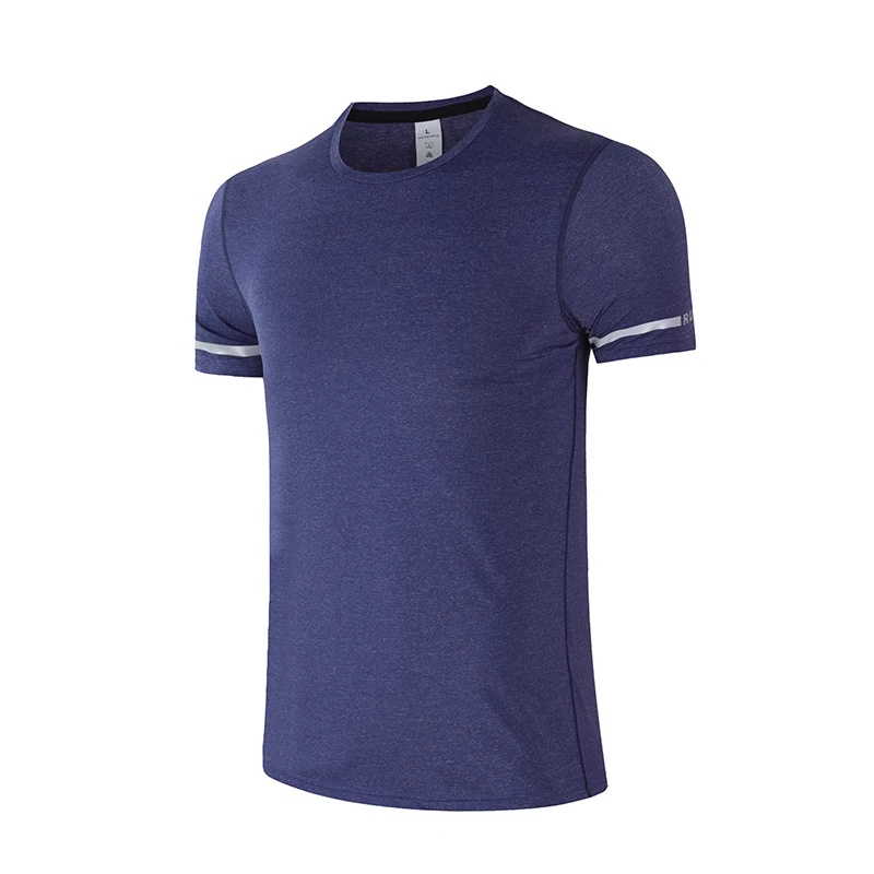 Vyriški trumpomis rankovėmis fitneso Sporto marškinėliai veikia lauko ruožas komforto quick dry laisvalaikio vasaros trumpas rankovės
