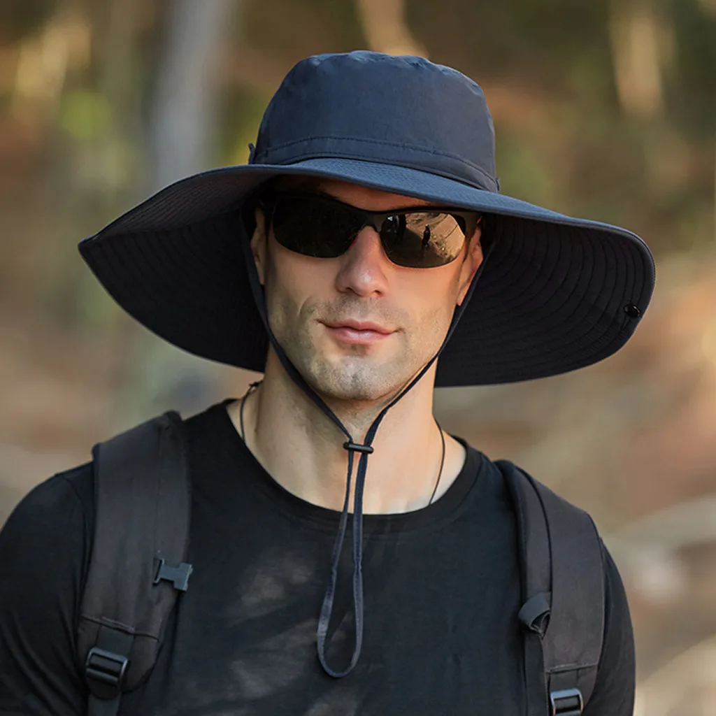 Saulės Kepurės Lankstymo Kibirą Kepurės Vyrams, Moterims, Žvejybos Boonie Hat Saulės UV Apsauga Ilgai Didelio Masto Kraštų Akių Pėsčiųjų Lauko Paplūdimio Kepurė