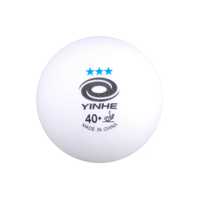 YINHE Galaxy 3-Žvaigždučių Besiūlių Stalo Teniso Kamuoliukai Plastiko 40+ ITTF Patvirtintas Balta Poli Ping Pong Kamuolius