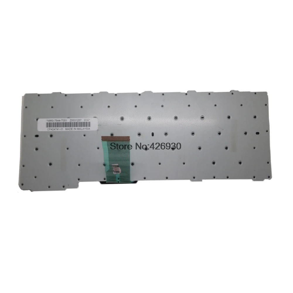 Nešiojamas US Klaviatūra Fujitsu Už LifeBook AH550 N860-7644-T088 CP424744-01 N860-7644-T001 CP424748-01 anglų Baltas/juodas naujas