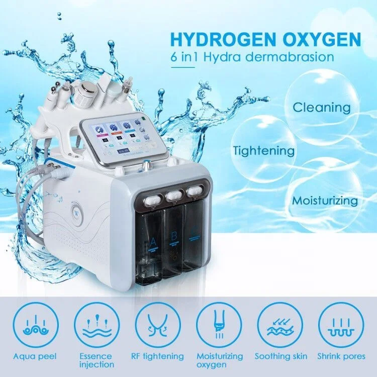 2019 !!vandenilio įkvėpus mašina deguonies H2O2 skin care 6 in 1 grožio mašina