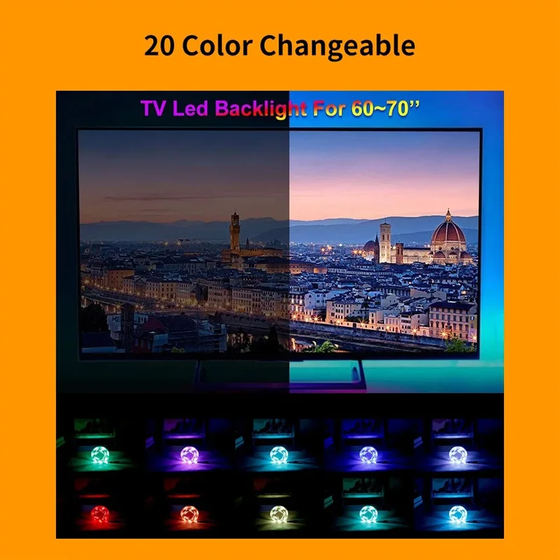 USB LED RGB Juostos Lempa Lanksti RGB Lempos Knygos Lemputės, TV Foną, Dekoro Apšvietimo Juostelės Stalo Dekoro Juosta Stygos 1M 2M