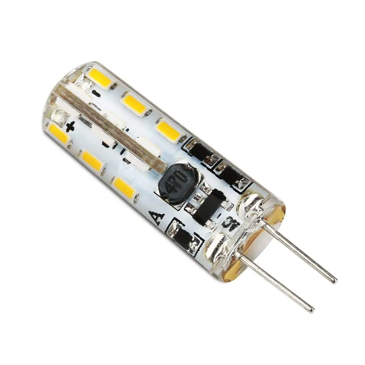 G4 LED Kukurūzų Lemputes, 2700K Šiltai Balta 1.5-2W Lemputė 12V DC Pakeičia 15W Halogeninės Lempos Silikono Lemputę 10Pack