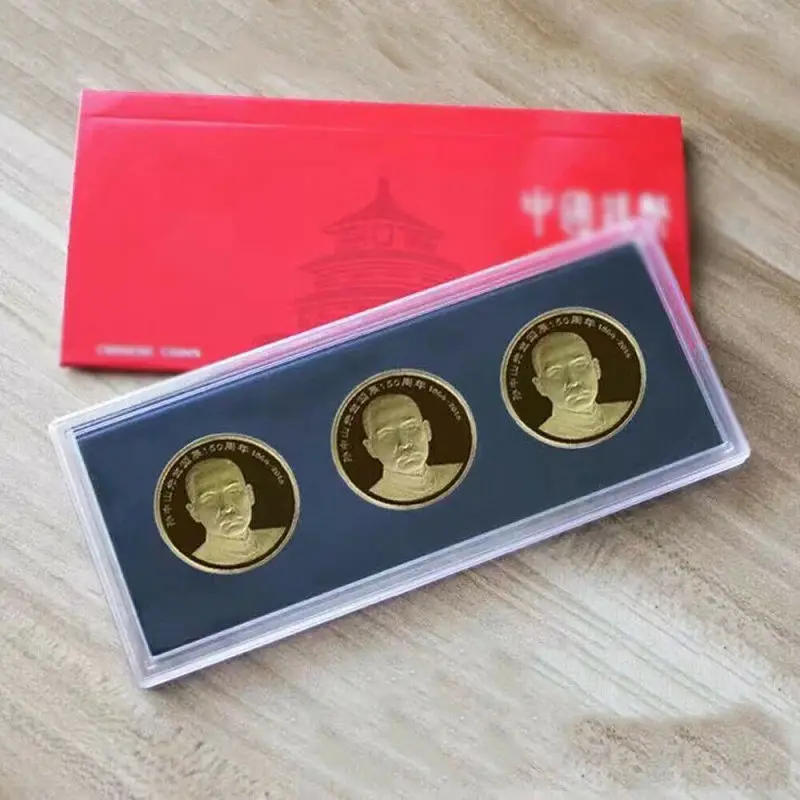 2VNT 27mm 3 Skyles Proginę Monetą Apsaugos talpinimo Monetų Rinkimo Dėžutėmis