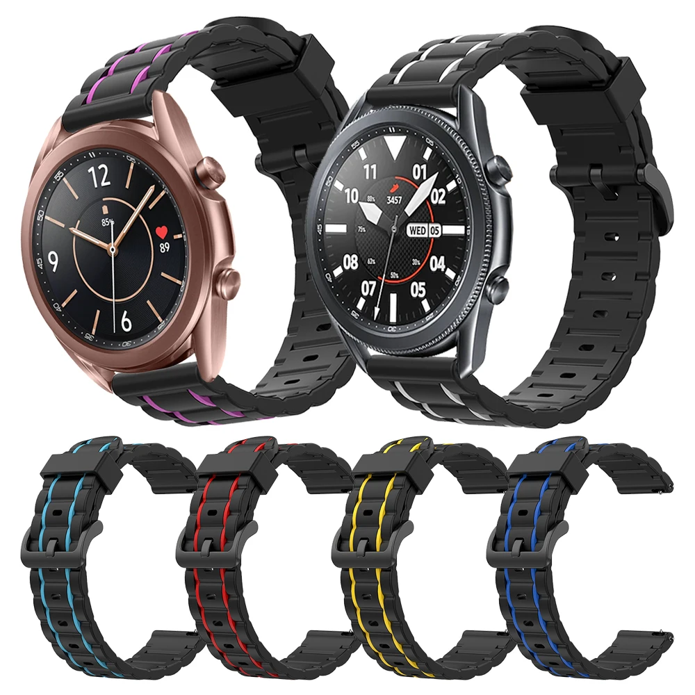 Silikono Riešo Juostele Skirtas Samsung Galaxy Watch3 45mm Smartwatch Dirželis Watchband Samsung Galaxy Žiūrėti 3 41mm Apyrankę Correa