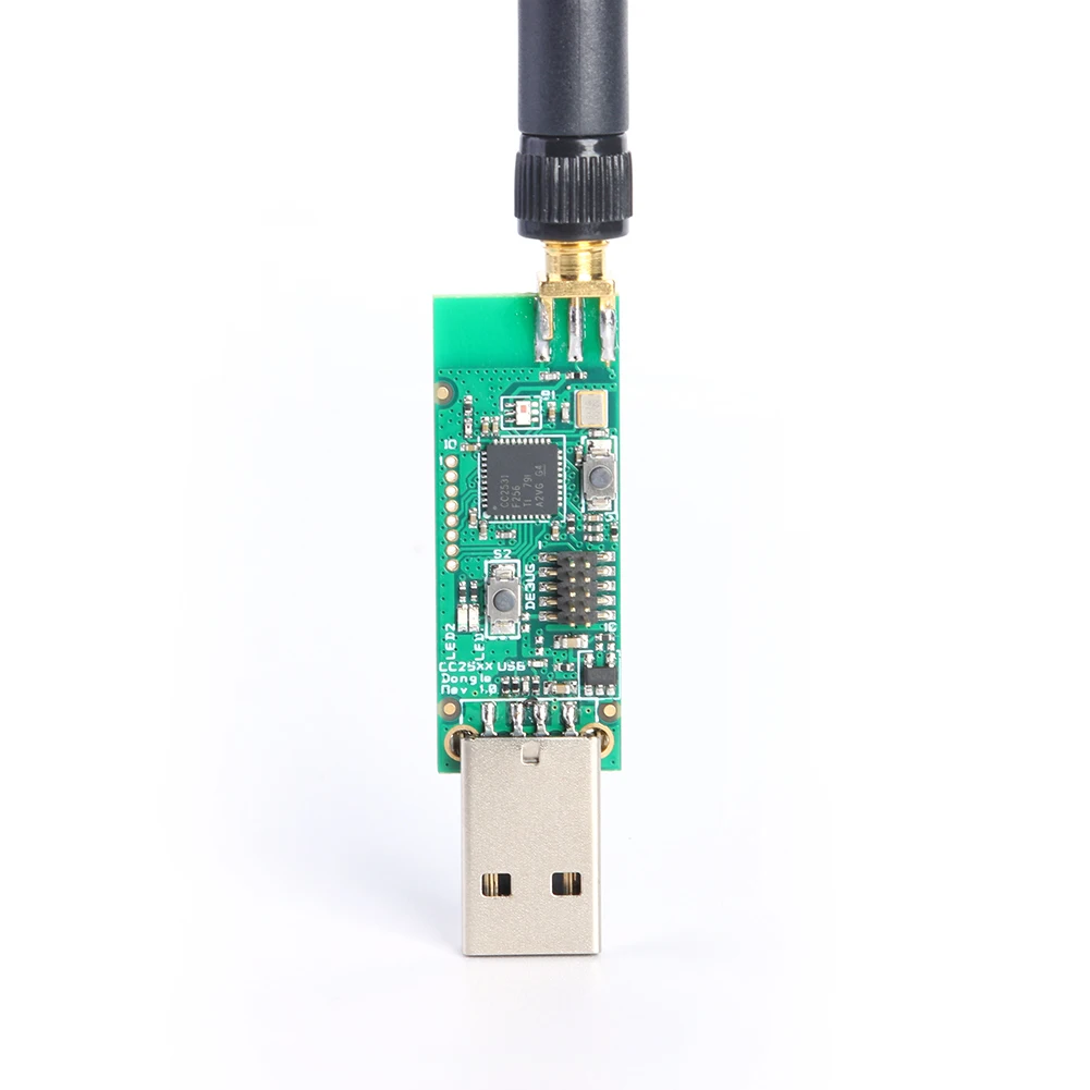 CC2531 Zigbee Emuliatorius CC-USB Derintuvas Programuotojas CC2531 Sniffer su antena ir 
