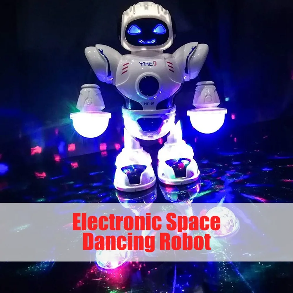 ABS Plastiko Elektros Protingas Robotas Kosmoso Modelį Q Versija Veiksmų / Dėlionės, Žaislų, Smart Vaikams Muzikos Elektros Šokių Robotas