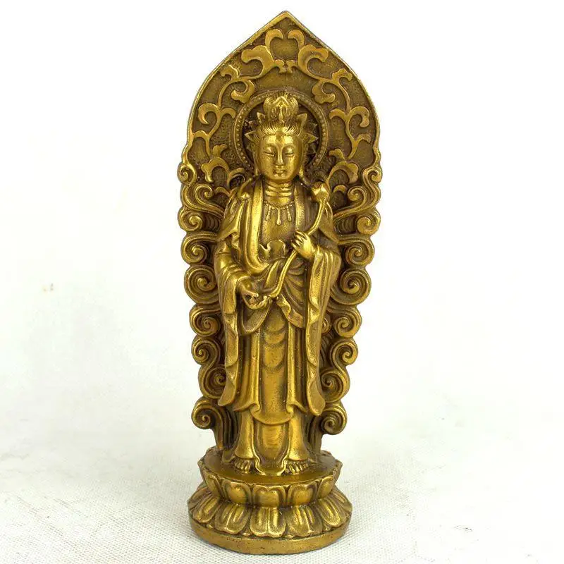 Gryno vario, trijų šventųjų vakarus, budos statula, Amitabha, Guanyin , Mahasthamaprapta Bodhisatvos, 3 stilius neprivaloma~