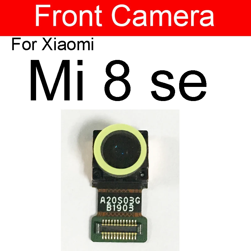 Priekyje&Galinio vaizdo Kamera Už Xiaomi Mi 8 9 SE Lite 9T Pro/Už Redmi K20 Pro Galinį Pagrindinės ir Mažosios Susiduria Kamera Flex Kabelis atsarginės Dalys