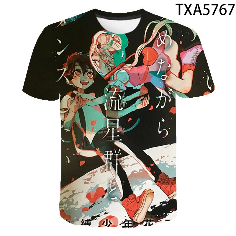 Tualeto-Privalo Hanako-kun Anime Vasarą Naujas Mados T-marškinėliai Vyrams, Moterims, Vaikams, 3D Atspausdintas Trumpas Rankovės Berniukas Mergaitė Vaikai Viršūnes Tee