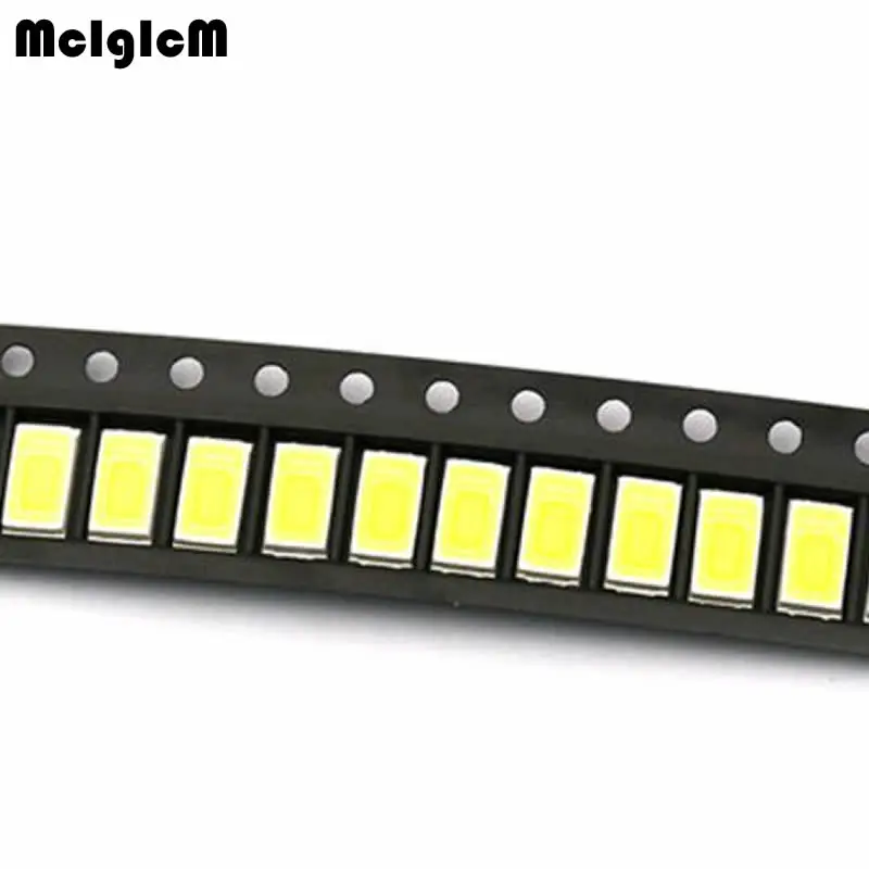 MCIGICM 5730 0,5 W-150Ma 50-55lm 3200K Šiltai Balta Šviesos SMD 5630 5730 LED 5730 diodai (3.2~3.4 V)