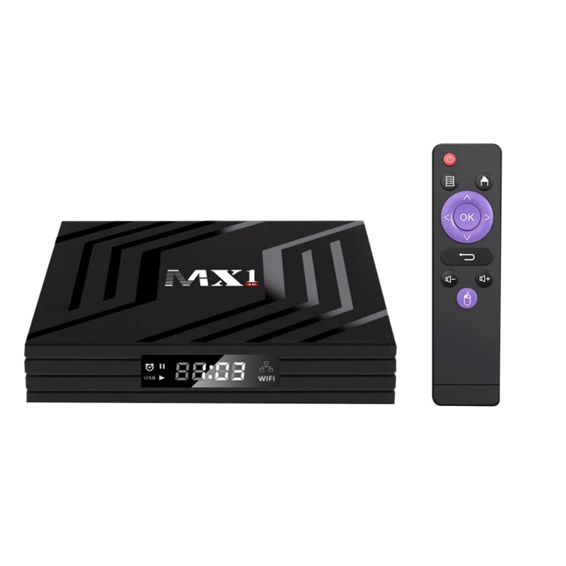 MX1 2.4 G + 5GWiFi 4K HD TV BOX RK3228A 1G+8G Tinklo Grotuvas 
