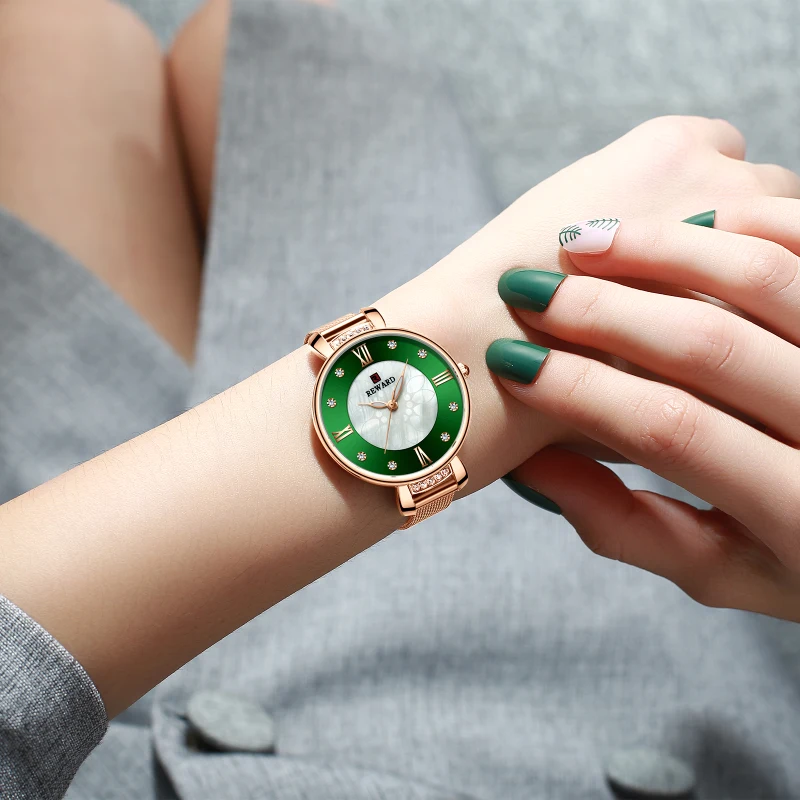 APDOVANOTI Top Brand Prabangių Paprastų Moterų Laikrodžiai Japonijos Judėjimo Moterų Laikrodžiai-Ultra plonas Mados Deimantų Žiūrėti Moterų Laikrodis