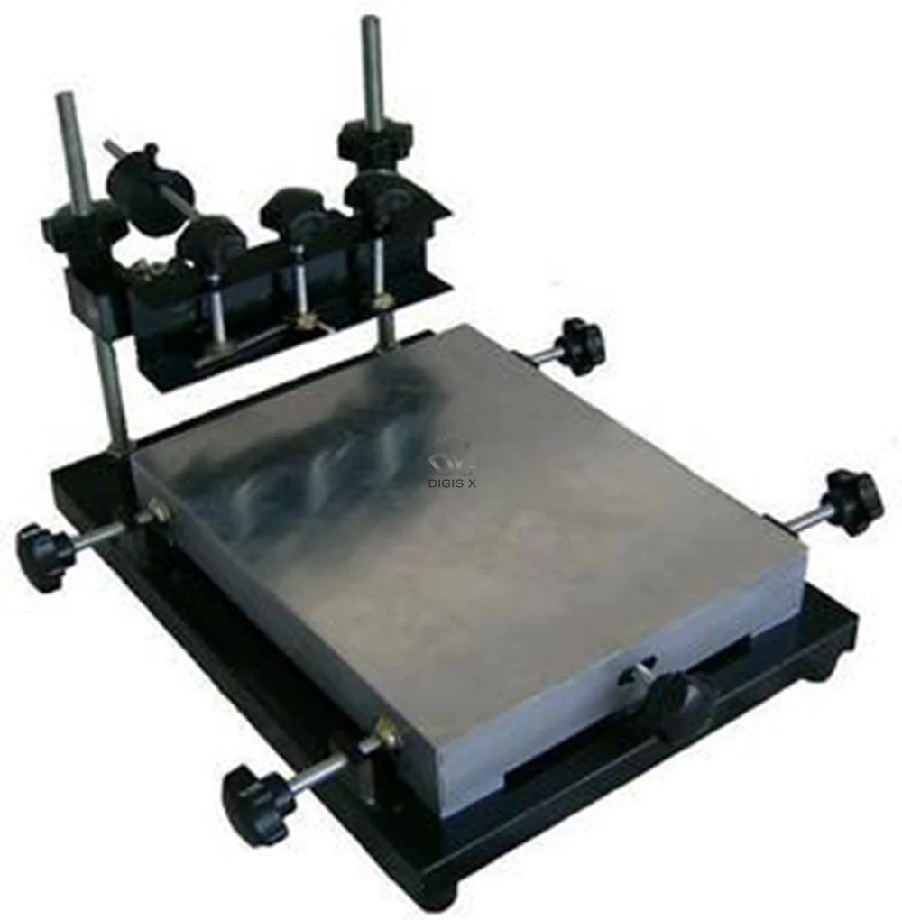 300x240mm SMT vadovas trafaretas spausdintuvas, lydmetalio pasta spausdintuvas,T-marškinėliai, šilkografija mašina