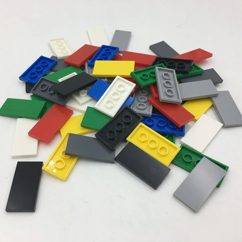 100g/daug 2*4 Kūrimo Bloką plonu plytų Lygaus paviršiaus Suderinama su ŽINOMU Švietimo Žaislas Spalvotų žaislų Vaikams