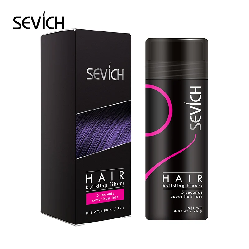 Sevich 25g Plaukų Pastato Skaidulų Spray Su Šukos Keratino Storesnis Kovos su Plaukų Slinkimas Produktų Sustorėjimas Pluošto Plaukų Augimo Milteliai