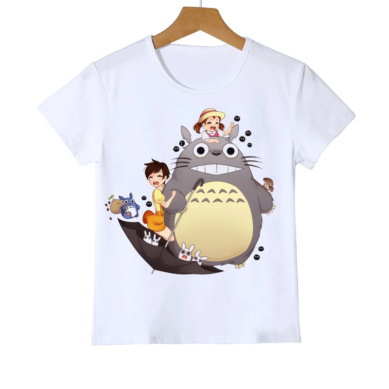 Naujas atvykimo 2020 Anime Totoro spausdinti marškinėlius mergaičių, berniukai, kids drabužius Atkakli Toli animacinių filmų print t shirt camisetas harajuku marškinėliai