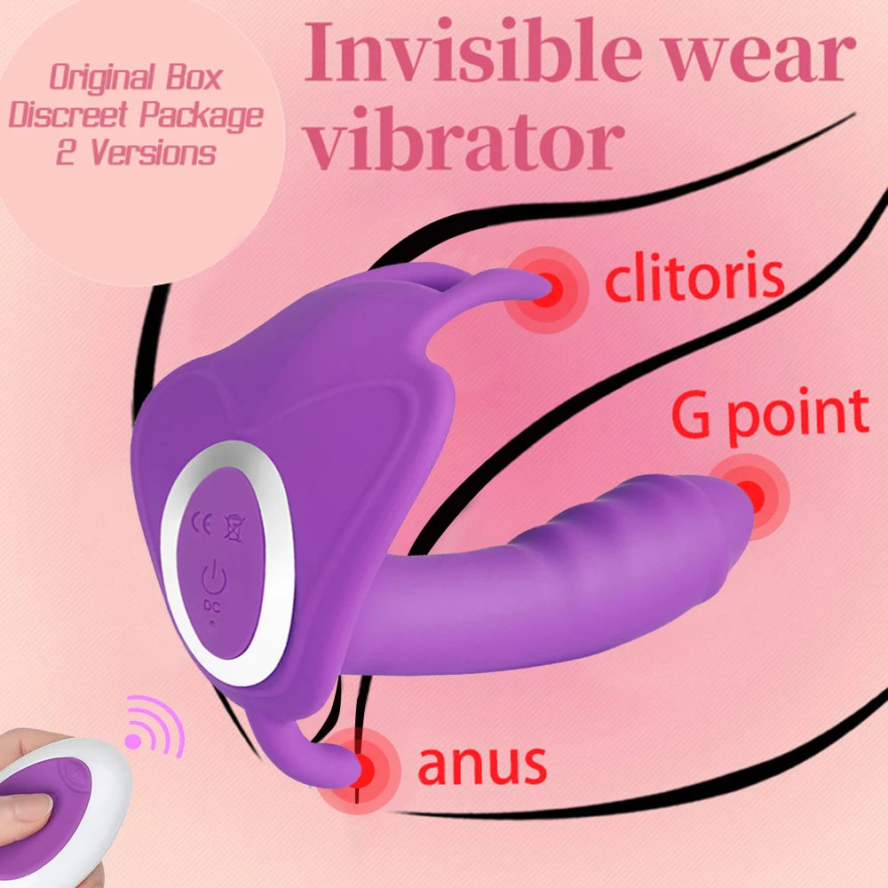 Nešiojami Dildo Belaidis Vibratorius Sekso Žaislai Moterims, G Spot Clit Skatinti Nuotolinio Valdymo Vibratorius Kelnaitės Sekso Žaislai Poroms