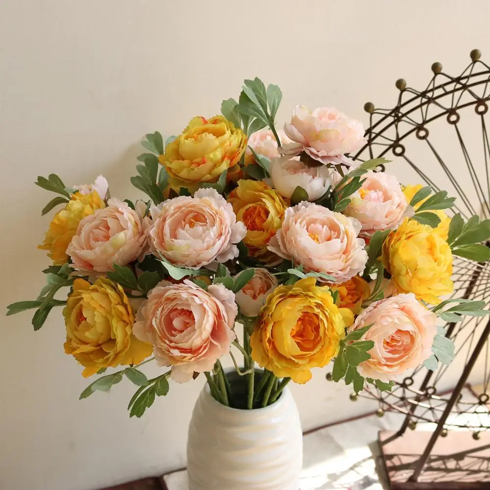 1 Gabalas, Dirbtinės gėlės, Namų dekoravimo reikmenys Vestuvių Gėlių kompozicijų 
