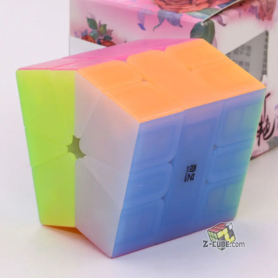 QiYi Magic Cube Želė Magija Galvosūkį 2x2 3x3 4x4 5x5 Pyramorphix Piramidės Nerijos ZongZi SQ1 Mini Keychain Kubeliai 3x3x3 Anti Stresas Žaislas