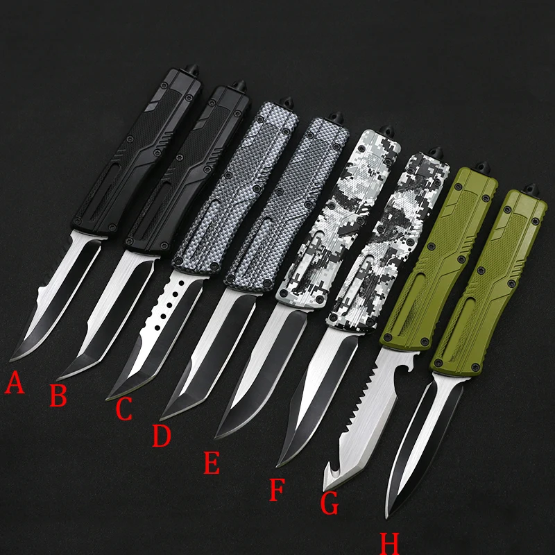 SF ops aliuminio rankena peilis 8 stiliaus peilis kempingas išgyvenimo lauko EDC medžioti Taktinis įrankis vakarienė virtuvės peilis