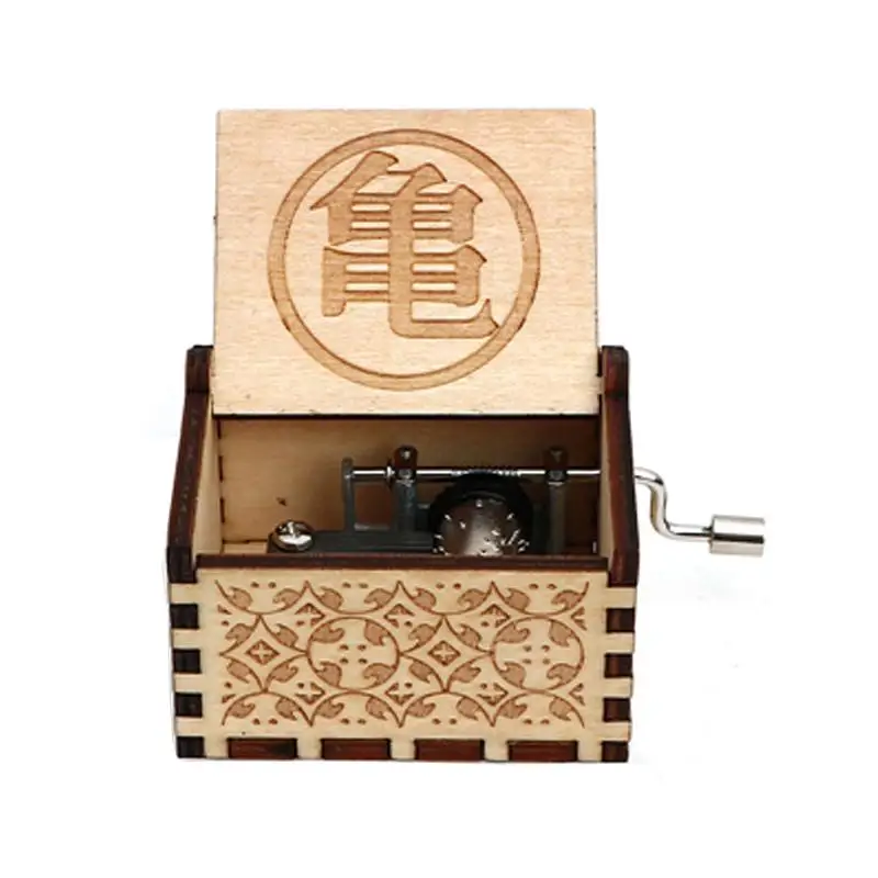 Medžio drožyba vertus-cranked music box Wukong Vedžitas mediena, rankų darbo drožyba retro dovana Tapion