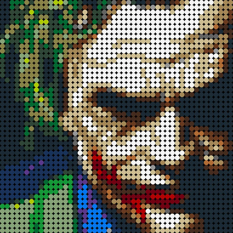 2304pcs Kūrybos Pikselių Mozaikos Meno Tapybos Joker-Filmo Tamsiai JoaquinING Phoenix Žaislai, Dovanos Vaikams, Vaikams Kolekcija Apdaila