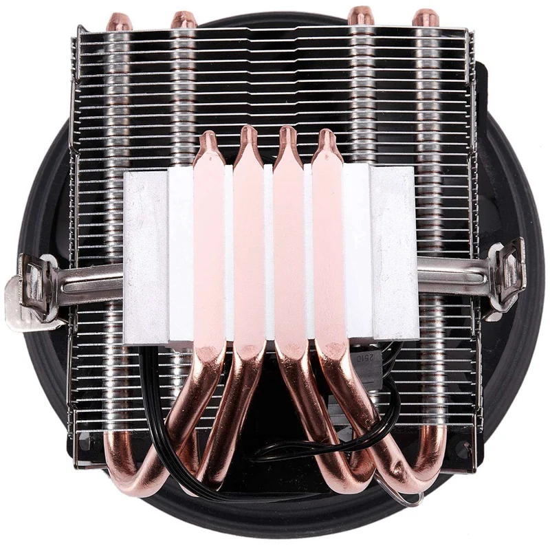 4 Heatpipes CPU Aušintuvo 3Pin PWM LED 90mm Aušinimo Ventiliatorius Radiatoriaus Heatsink for LGA 1150/1151/1155/1156 AMD