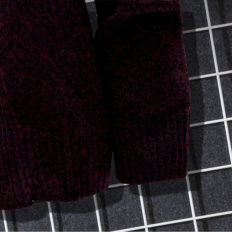SingleRoad Mens Megztinis Megztas Vyrų 2020 M. Žiemos Kietas Paprastas Megztinis Harajuku Negabaritinių Megztiniai Korėjos Atsitiktinis Juodas Megztinis Vyrams