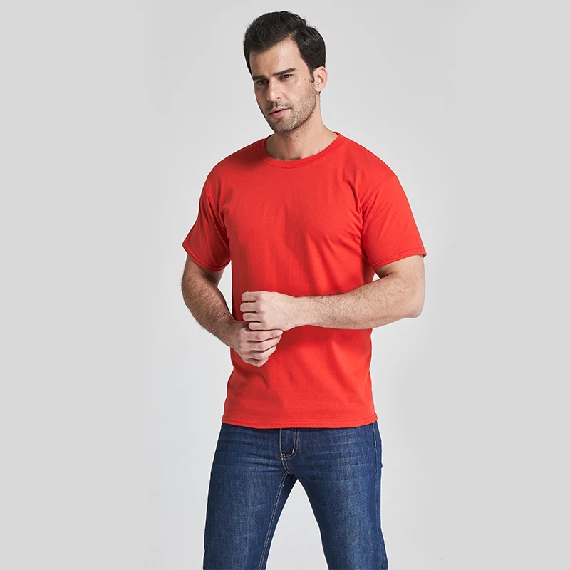 Naujas vientisos Spalvos Marškinėliai vyriški Laisvalaikio Trumpas Rankovės O-Kaklo T-Shirt Aukštos Kokybės Medvilnės Mados TEES Savo Dizainą, 