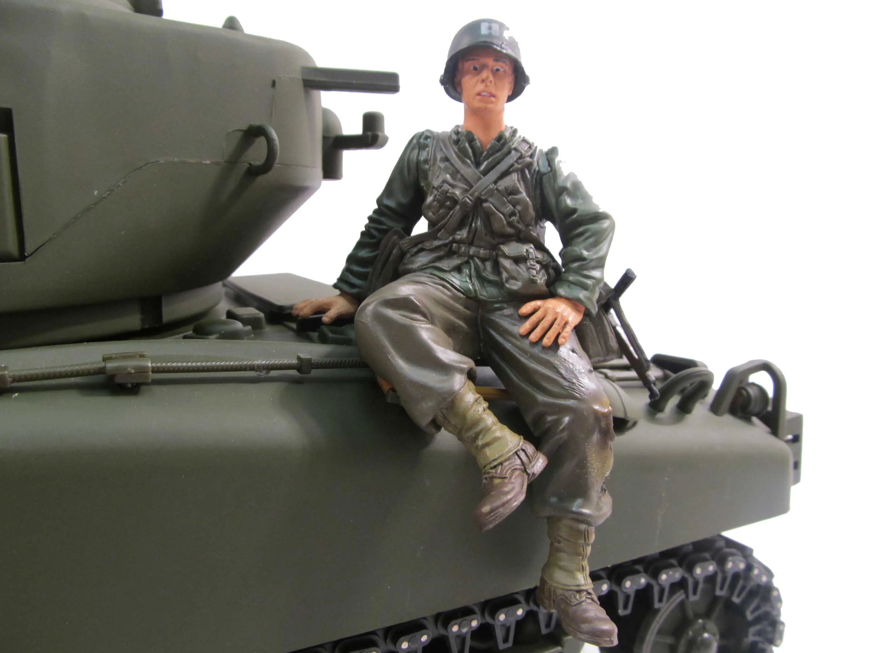 Tmy HengLong MATO 1/16 RC Tankas antrojo pasaulinio KARO JAV Amerikiečių Karys, Vadas Statulėlės MF2003 TH00922