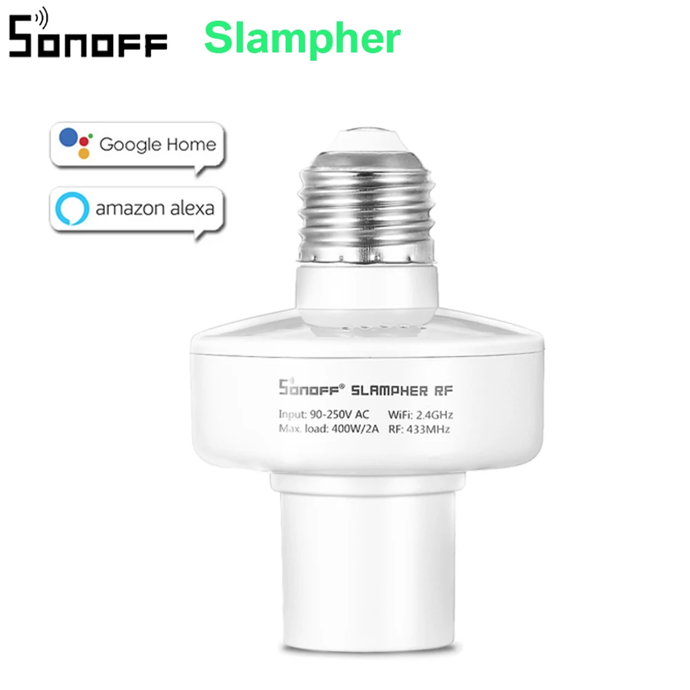 10vnt Sonoff Slampher 433MHz RF Wireless Kontroliuoti Šviesos Turėtojas