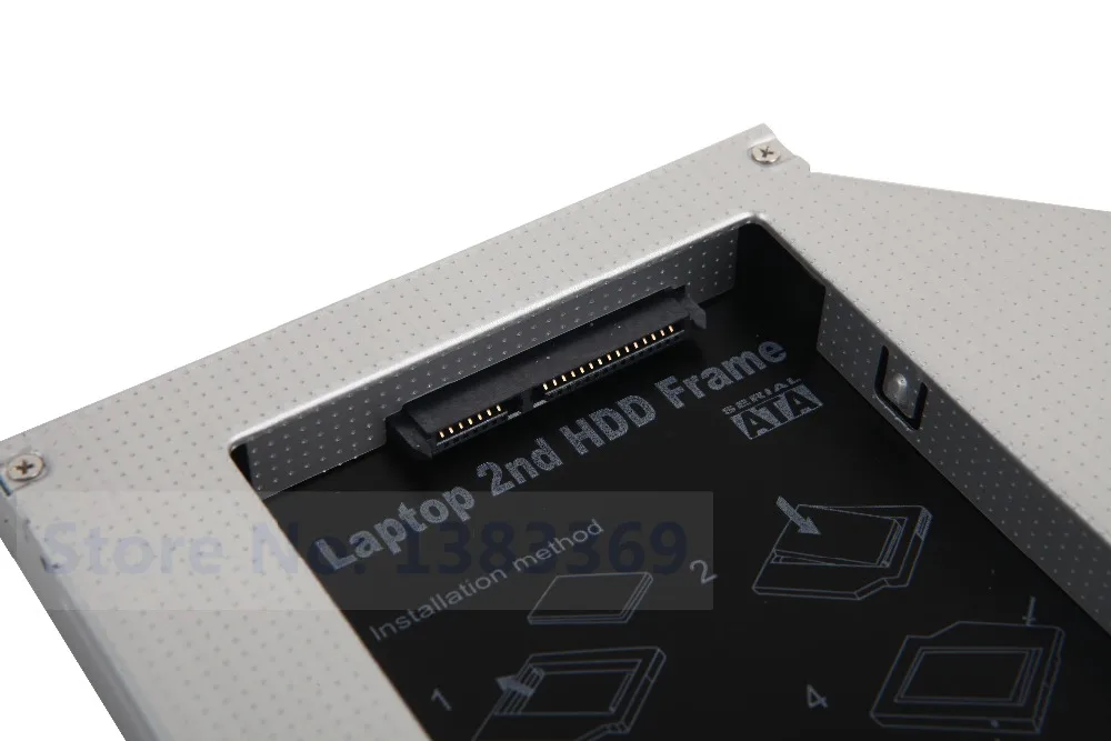 NIGUDEYANG SATA 2 HDD SSD Kietąjį Diską Caddy už 12,7 mm Universalus PATA / IDE CD / DVD-ROM Optinių Bay
